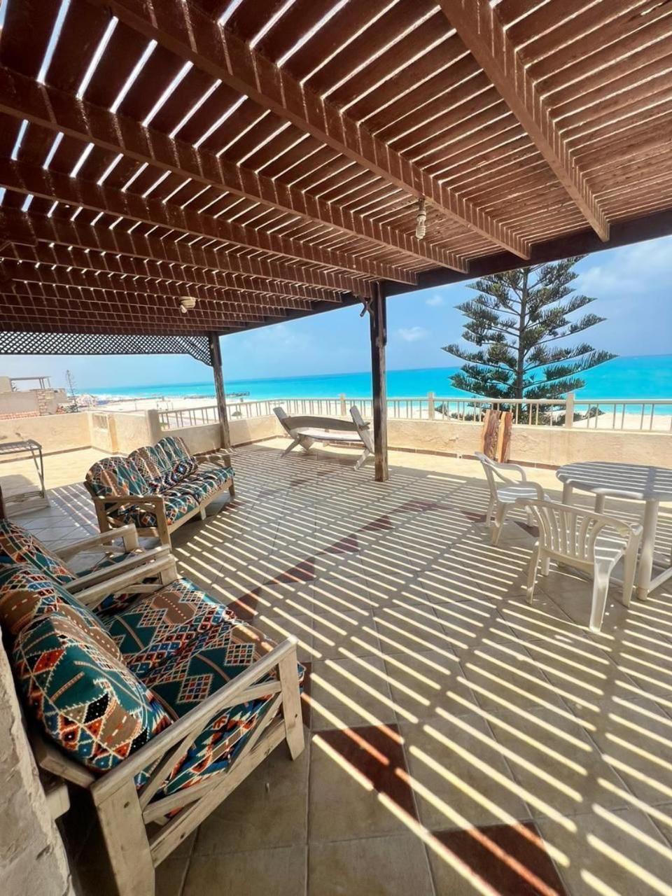 Beachfront Chalet In Green Beach, North Coast Villa El Alamein Bagian luar foto